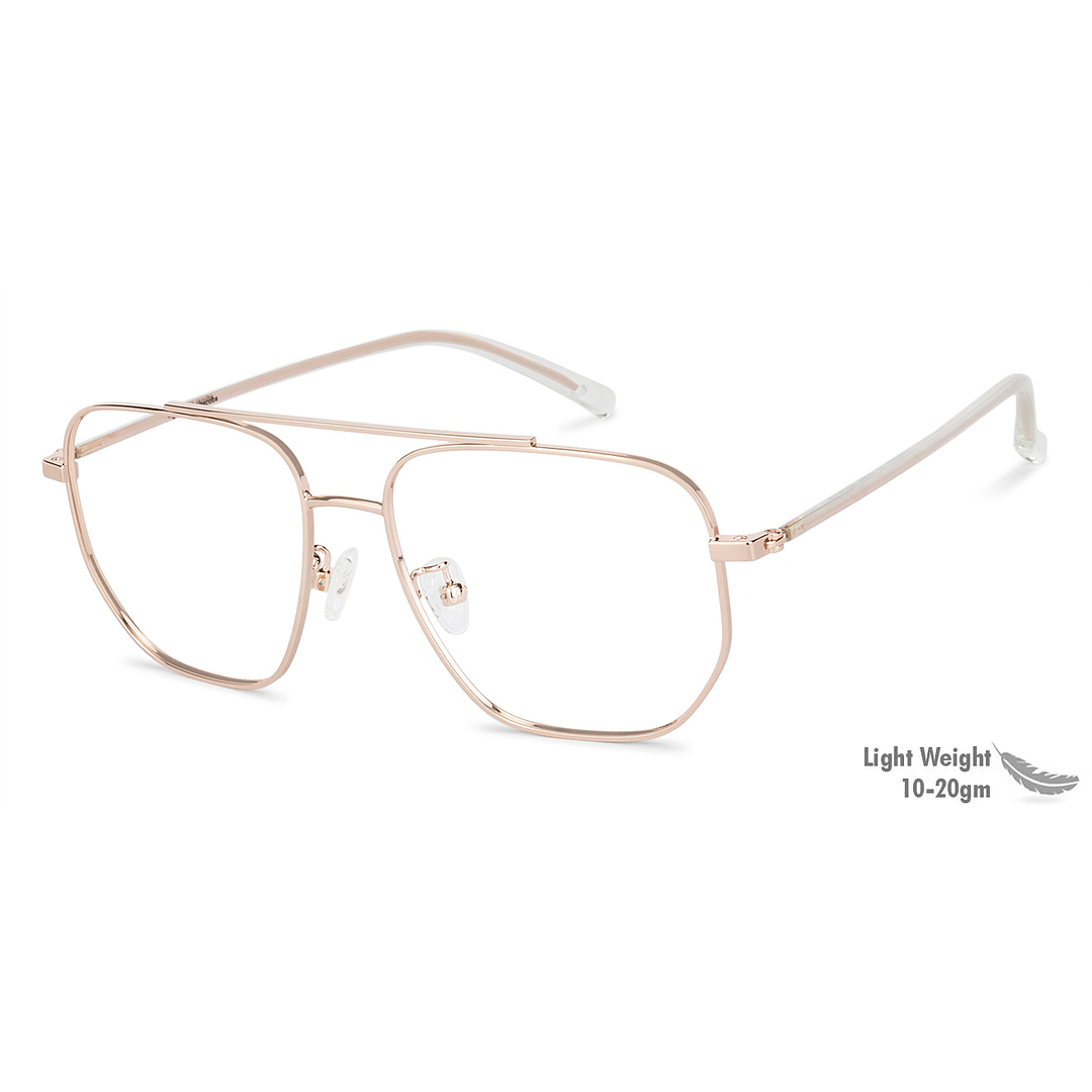 John Jacobs Online Gold Full Rim Square left side