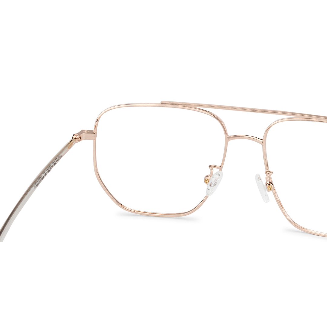 John Jacobs Online Gold Full Rim Square left side