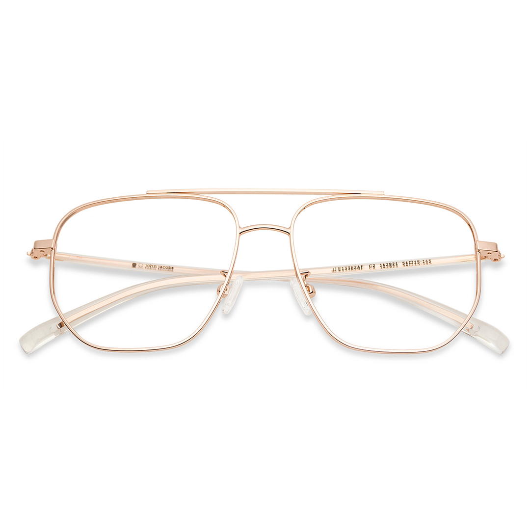 John Jacobs Online Gold Full Rim Square right side