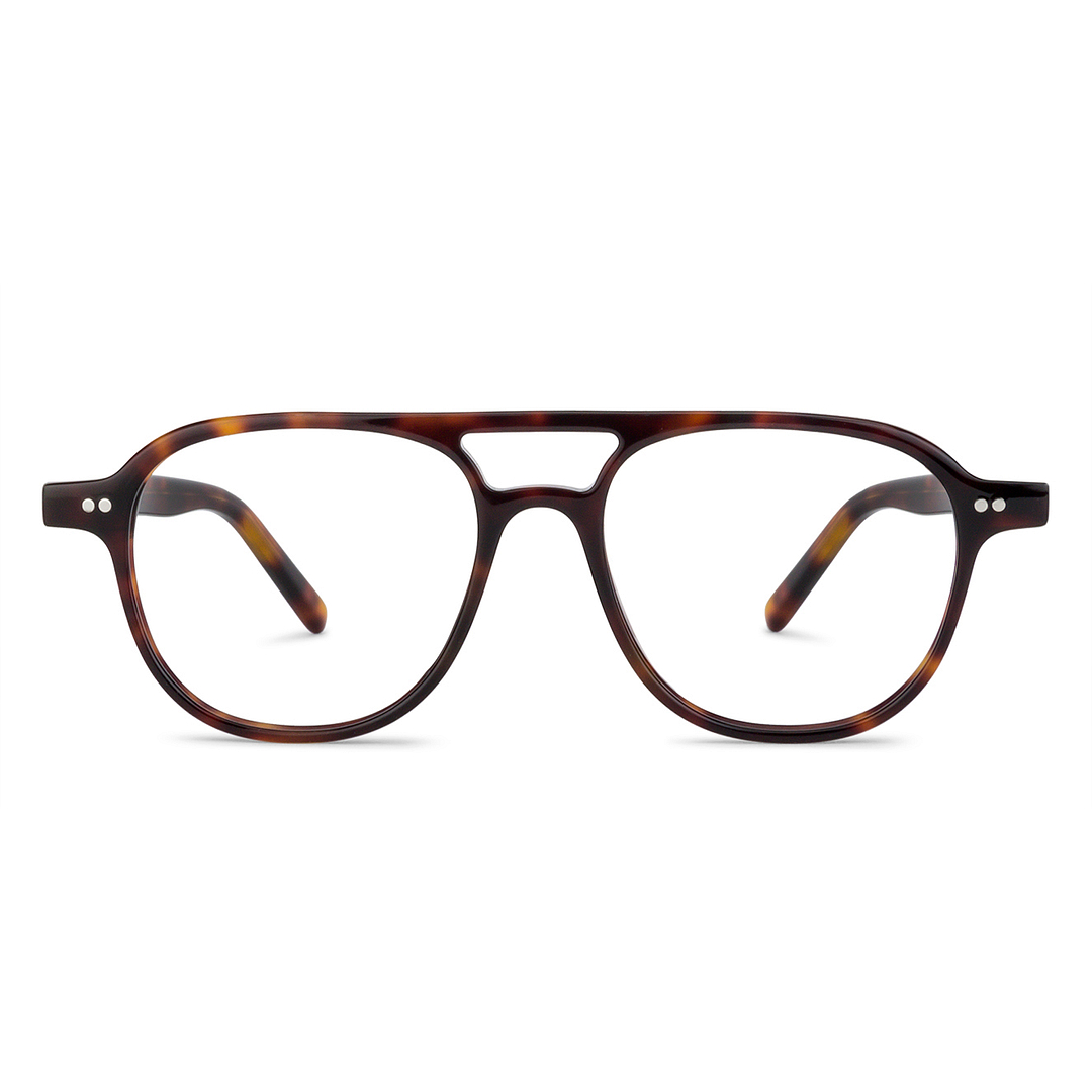 John Jacobs Tortoise Full Rim Aviator left side