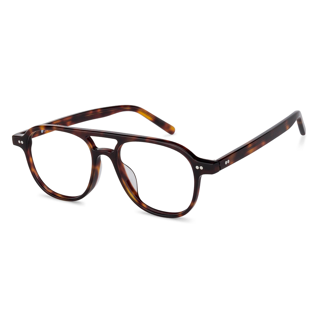 John Jacobs Tortoise Full Rim Aviator left side