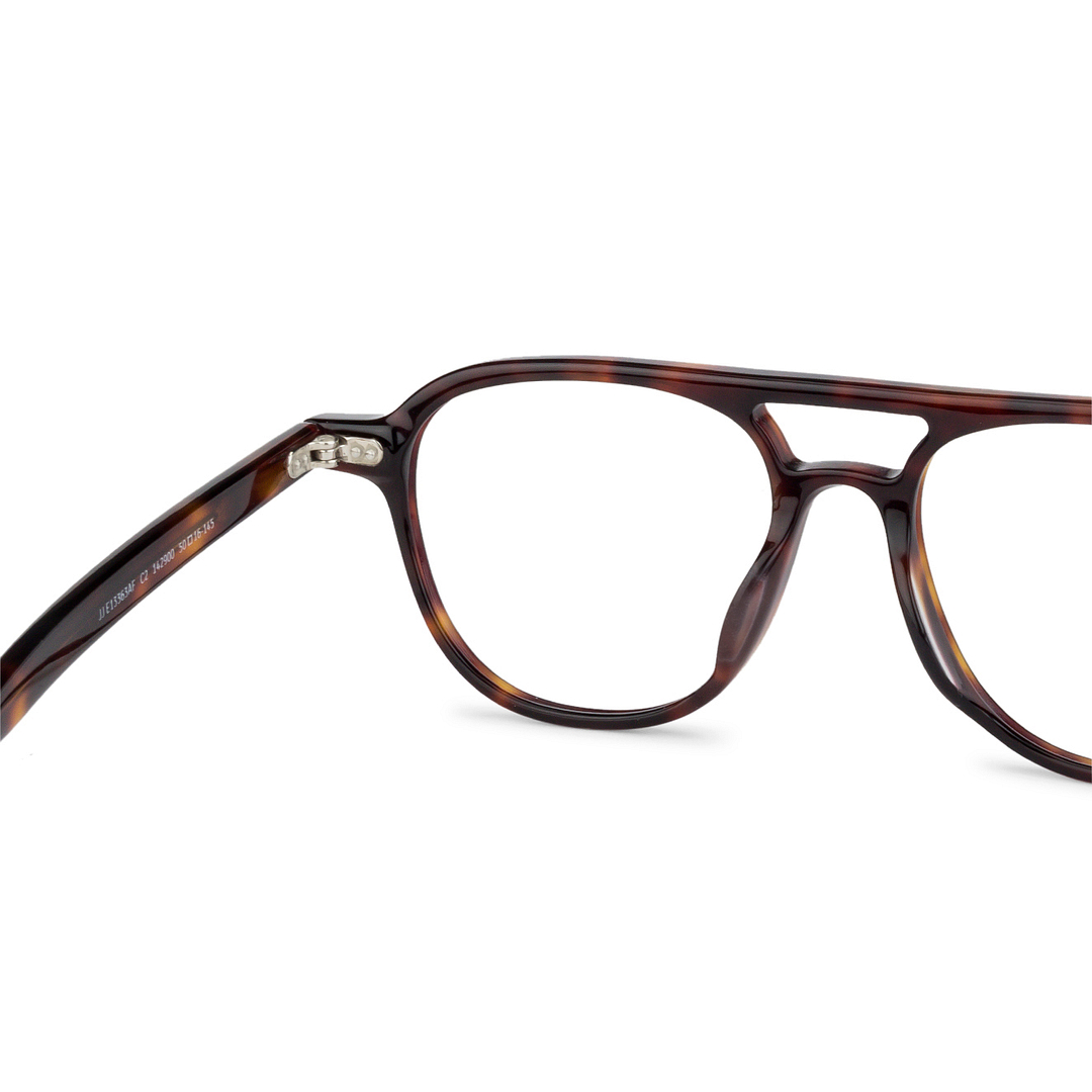 John Jacobs Tortoise Full Rim Aviator left side