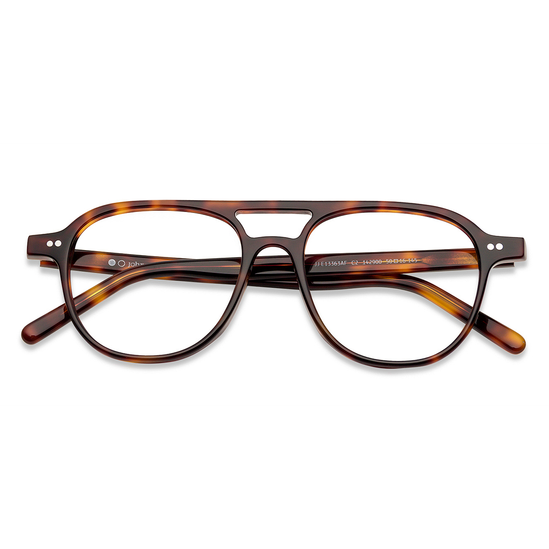 John Jacobs Tortoise Full Rim Aviator right side