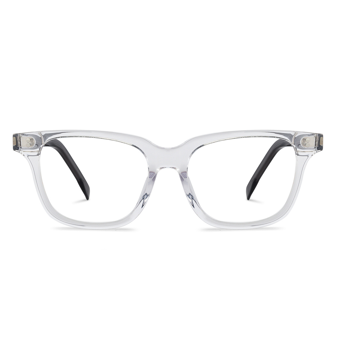 John Jacobs Crystal Transparent Full Rim Square right side