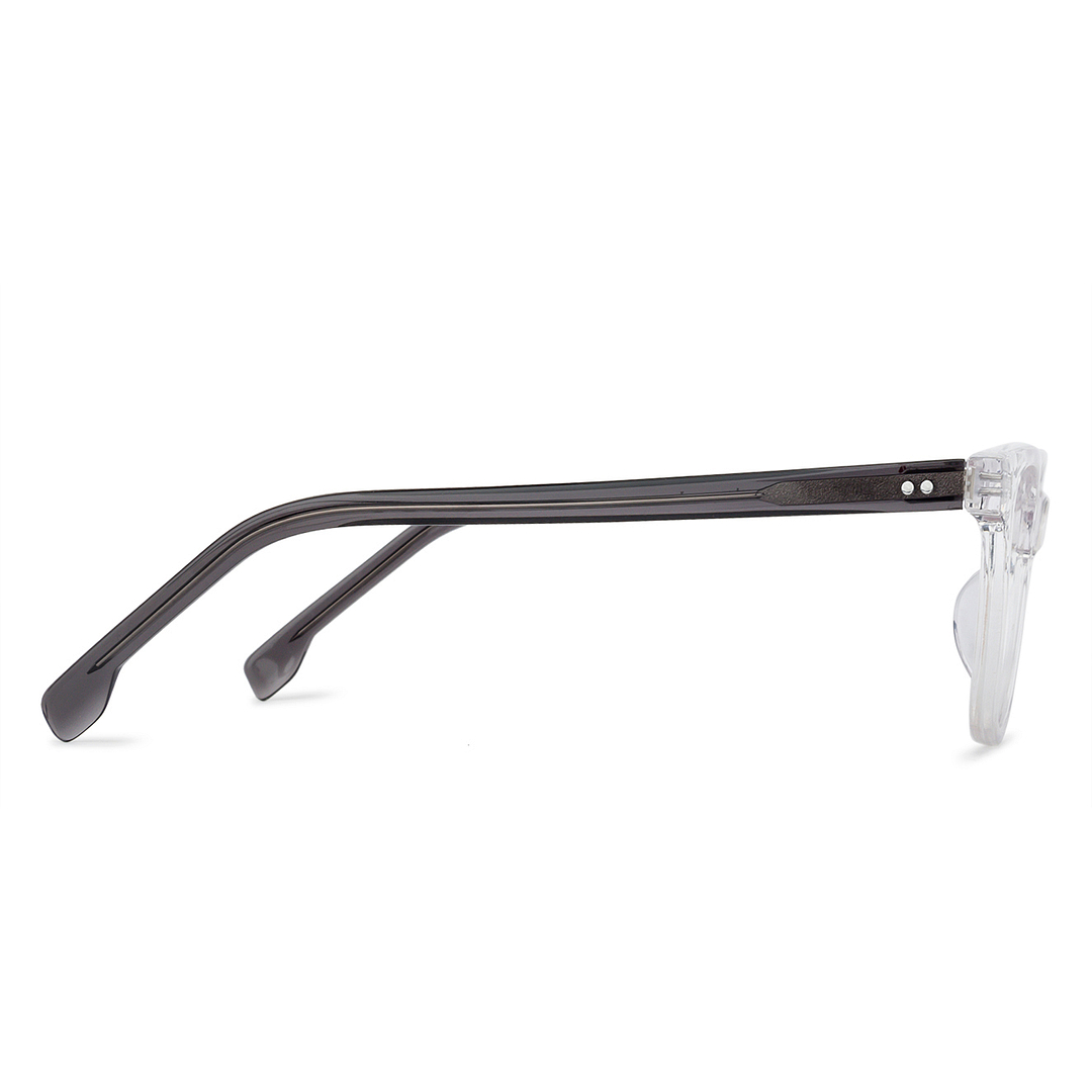 John Jacobs Crystal Transparent Full Rim Square right side