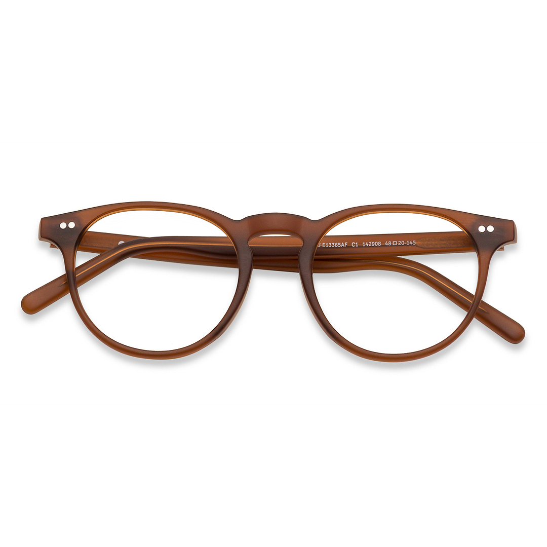 John Jacobs Online Light Brown Full Rim Round right side