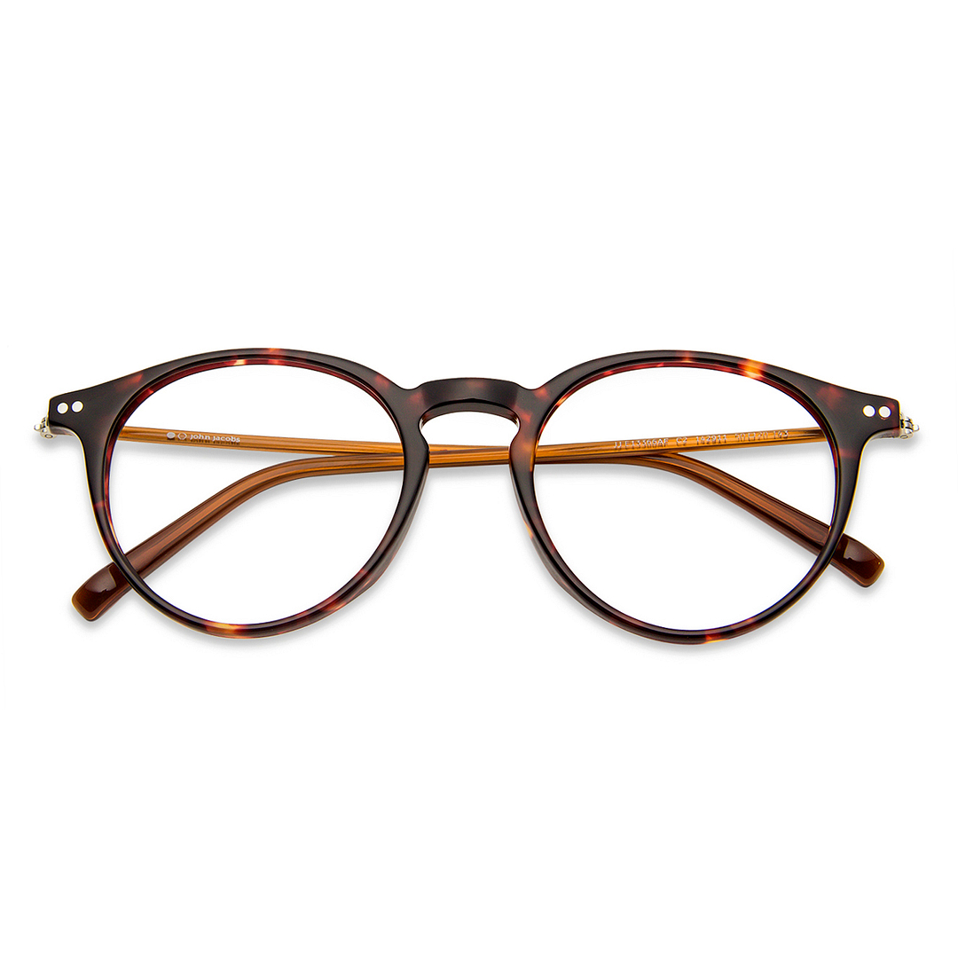 John Jacobs Tortoise Full Rim Round left side