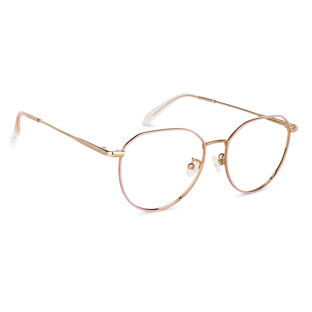 John Jacobs Online Rose Gold Full Rim Cat Eye left side