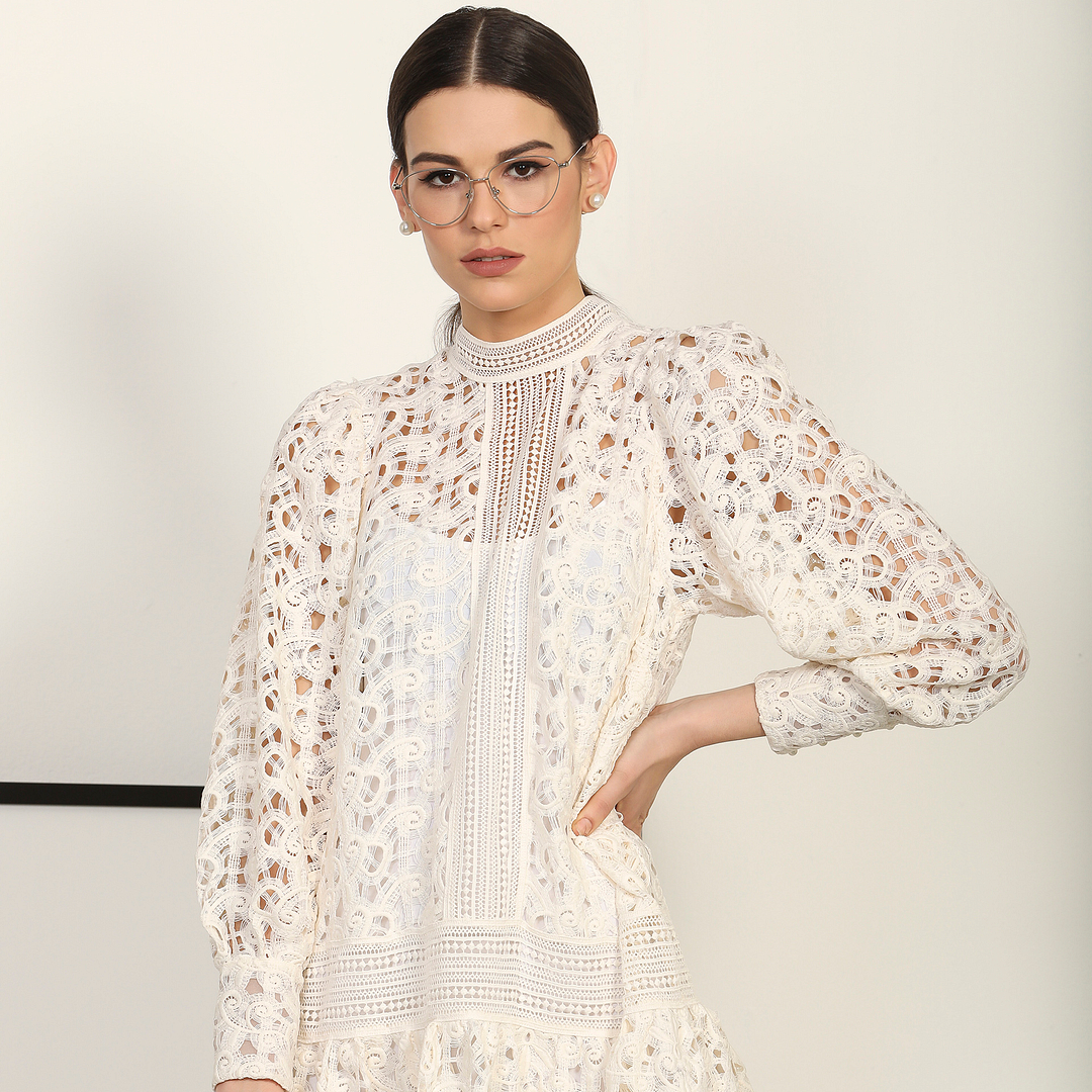 John Jacobs Online Silver Full Rim Cat Eye right side