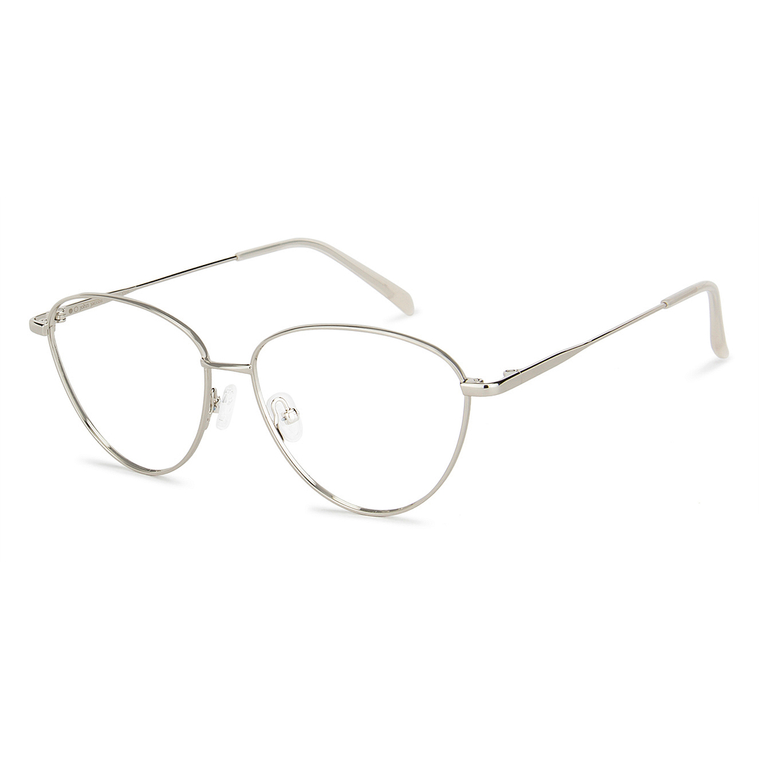 John Jacobs Online Silver Full Rim Cat Eye left side