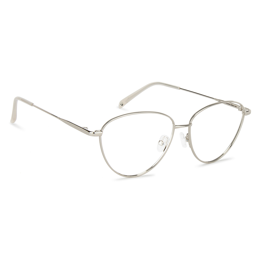John Jacobs Online Silver Full Rim Cat Eye left side