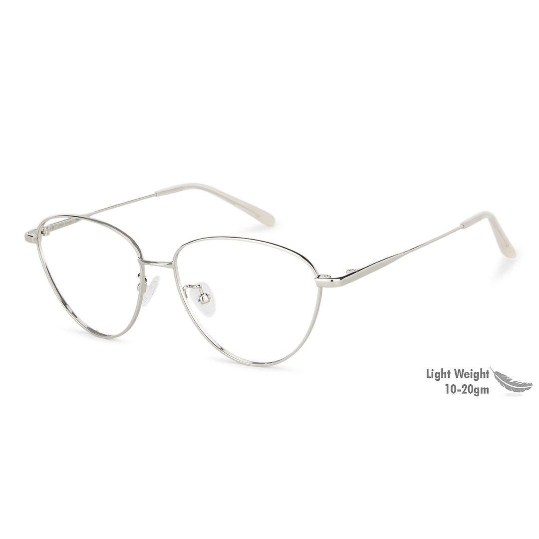 John Jacobs Online Silver Full Rim Round left side
