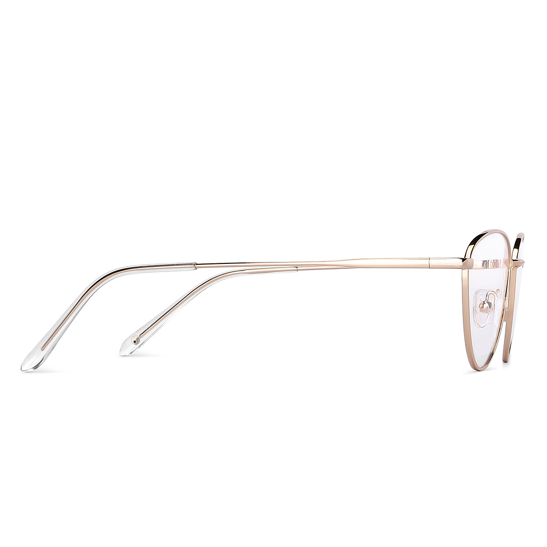 John Jacobs Online Gold Full Rim Cat Eye left side