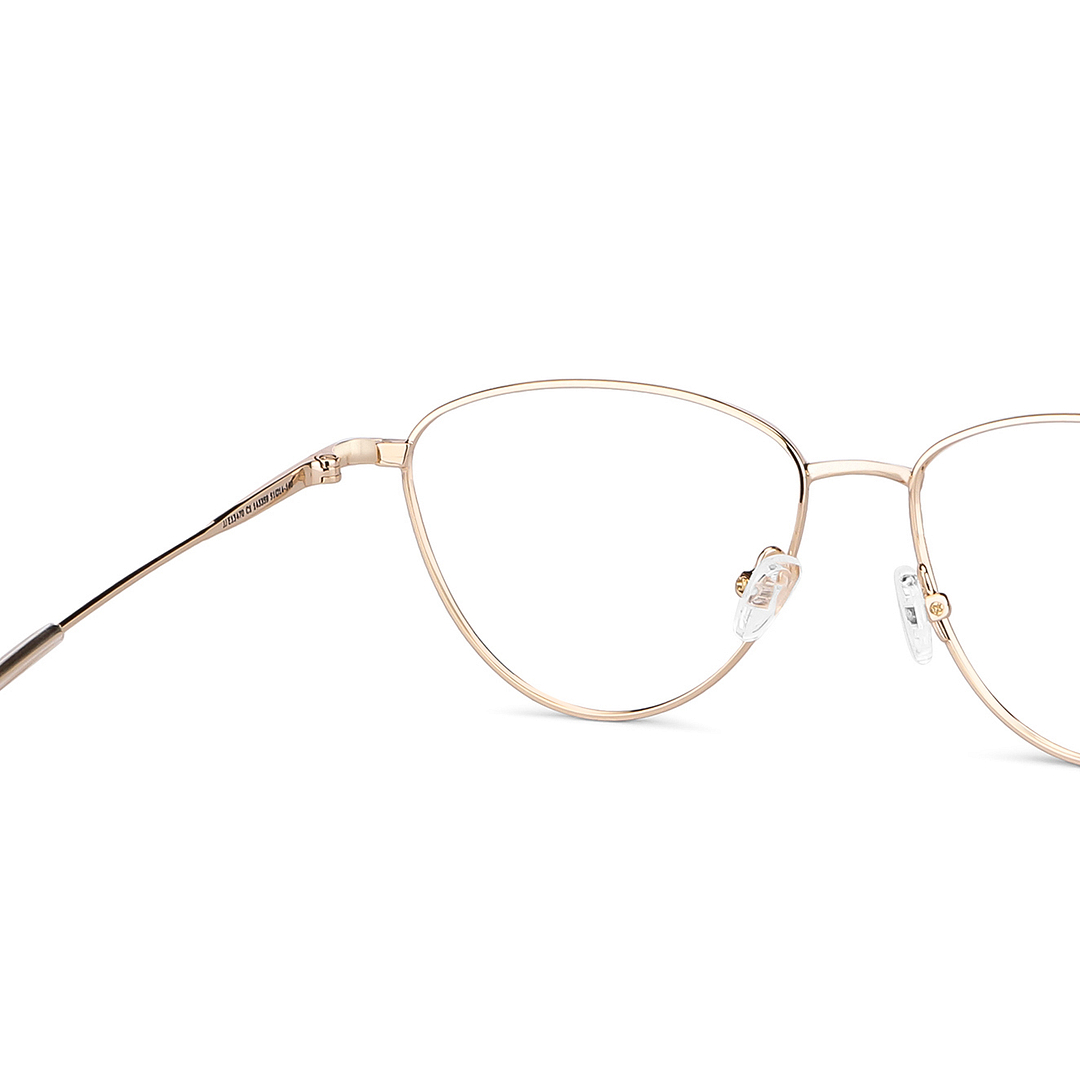 John Jacobs Online Gold Full Rim Cat Eye right side