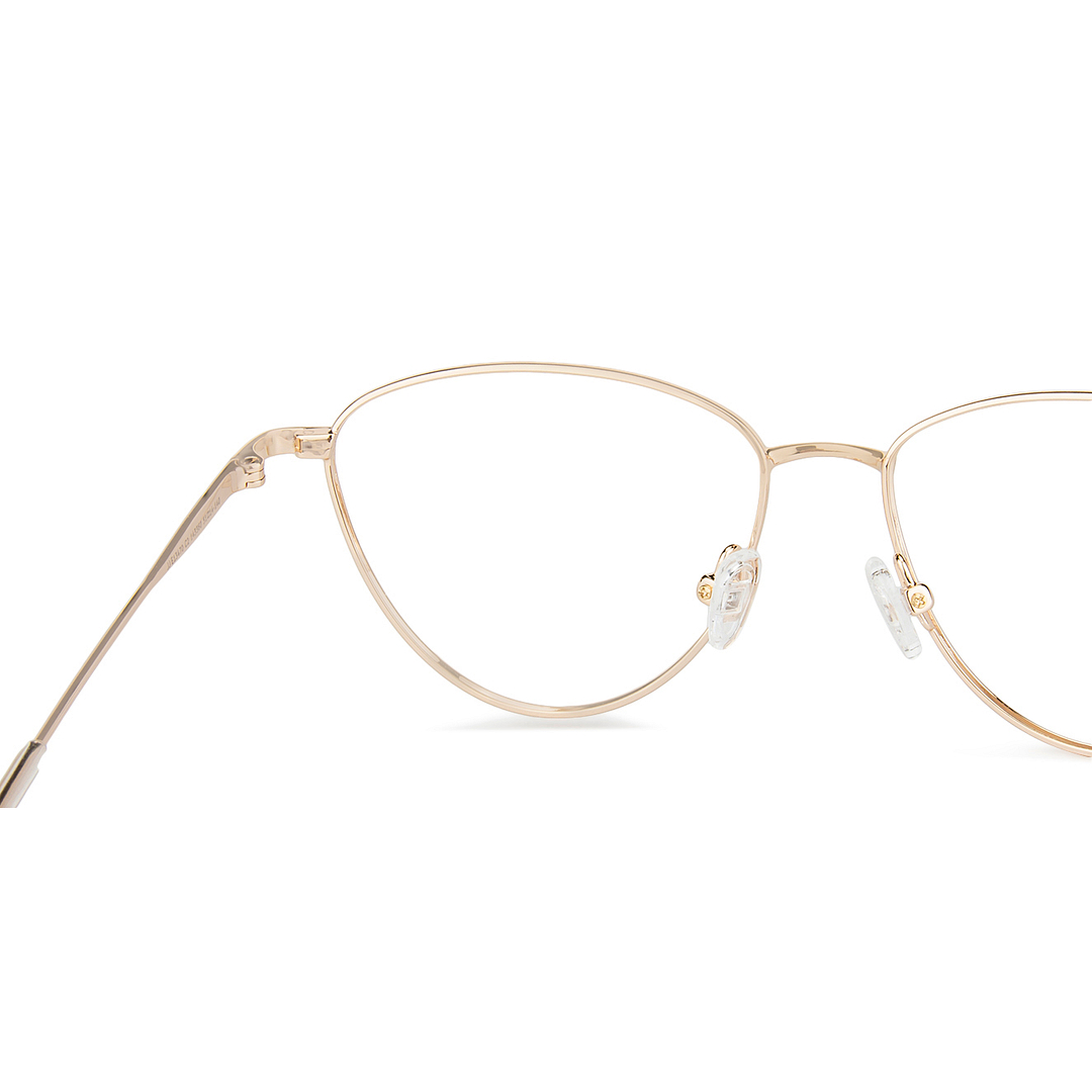 John Jacobs Online Rose Gold Full Rim Cat Eye right side