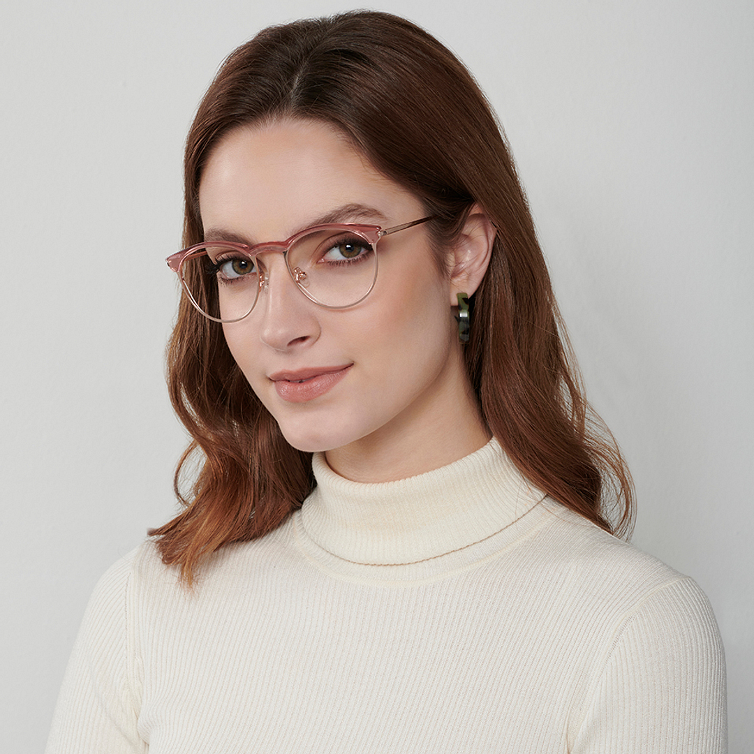 John Jacobs Online Rose Gold Full Rim Cat Eye right side