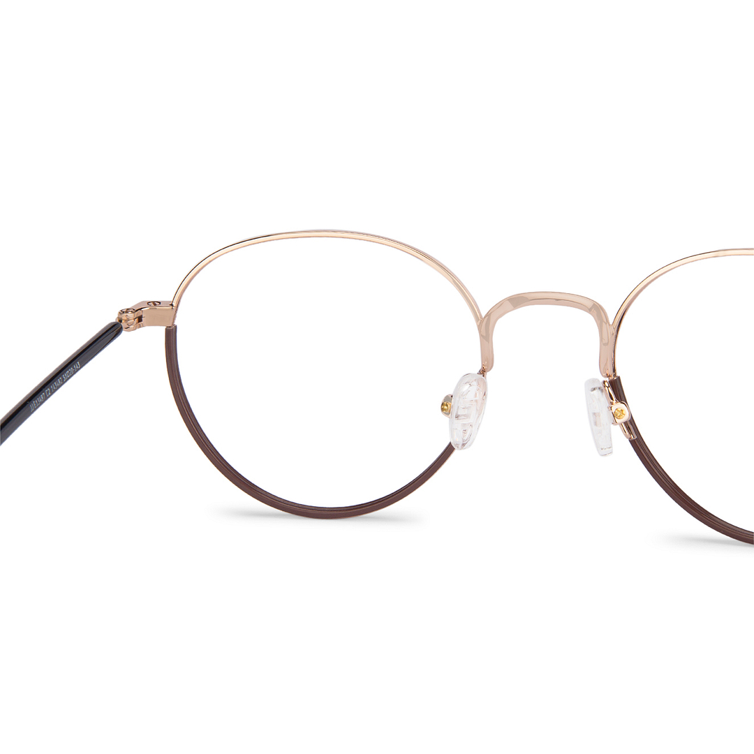 John Jacobs Online Gold Full Rim Round right side