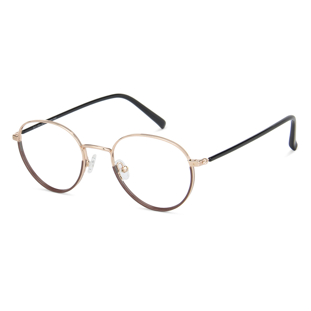 John Jacobs Online Gold Full Rim Round right side