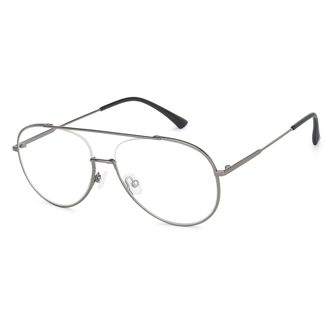 John Jacobs Online Gunmetal Full Rim Aviator right side