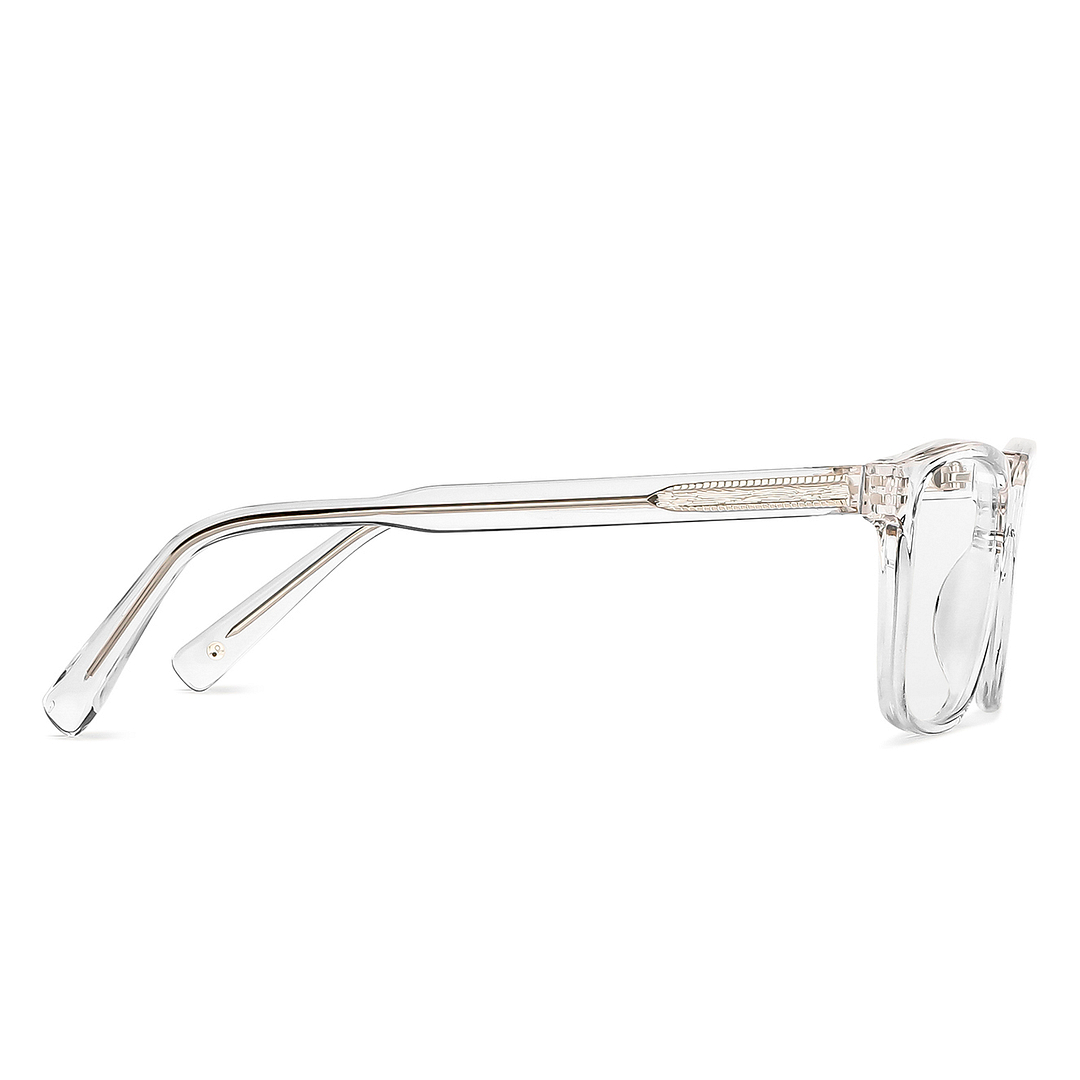 John Jacobs Online Crystal Transparent Full Rim Square left side