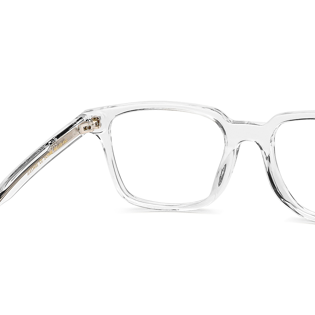 John Jacobs Online Crystal Transparent Full Rim Square right side