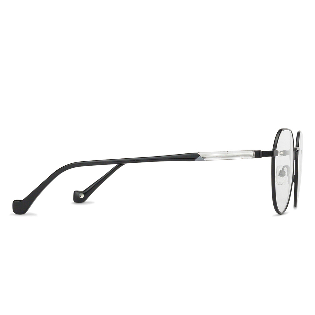 John Jacobs Online Black Full Rim Hexagonal left side