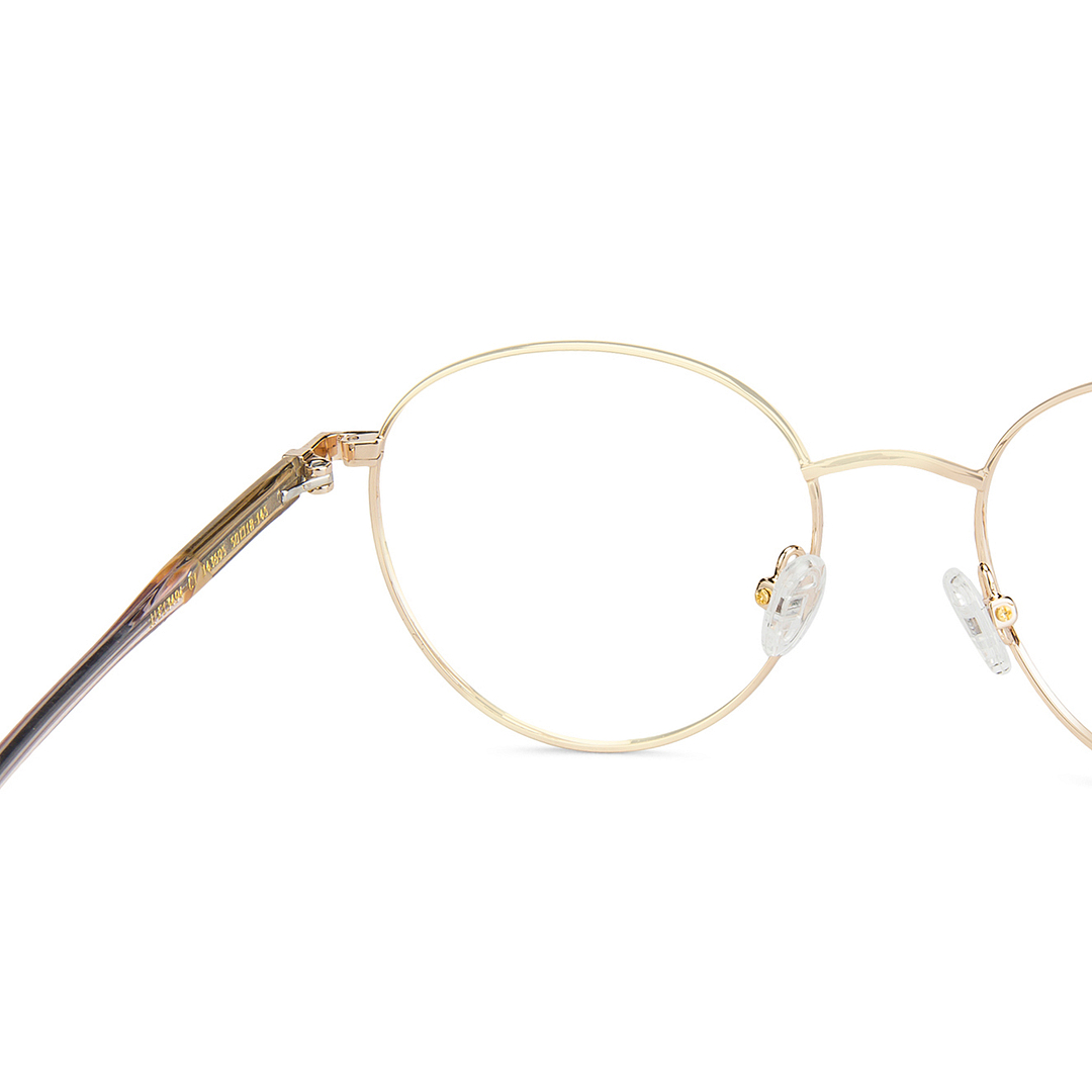 John Jacobs Gold Full Rim Cat Eye right side