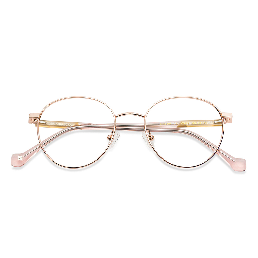 John Jacobs Gold Full Rim Cat Eye left side