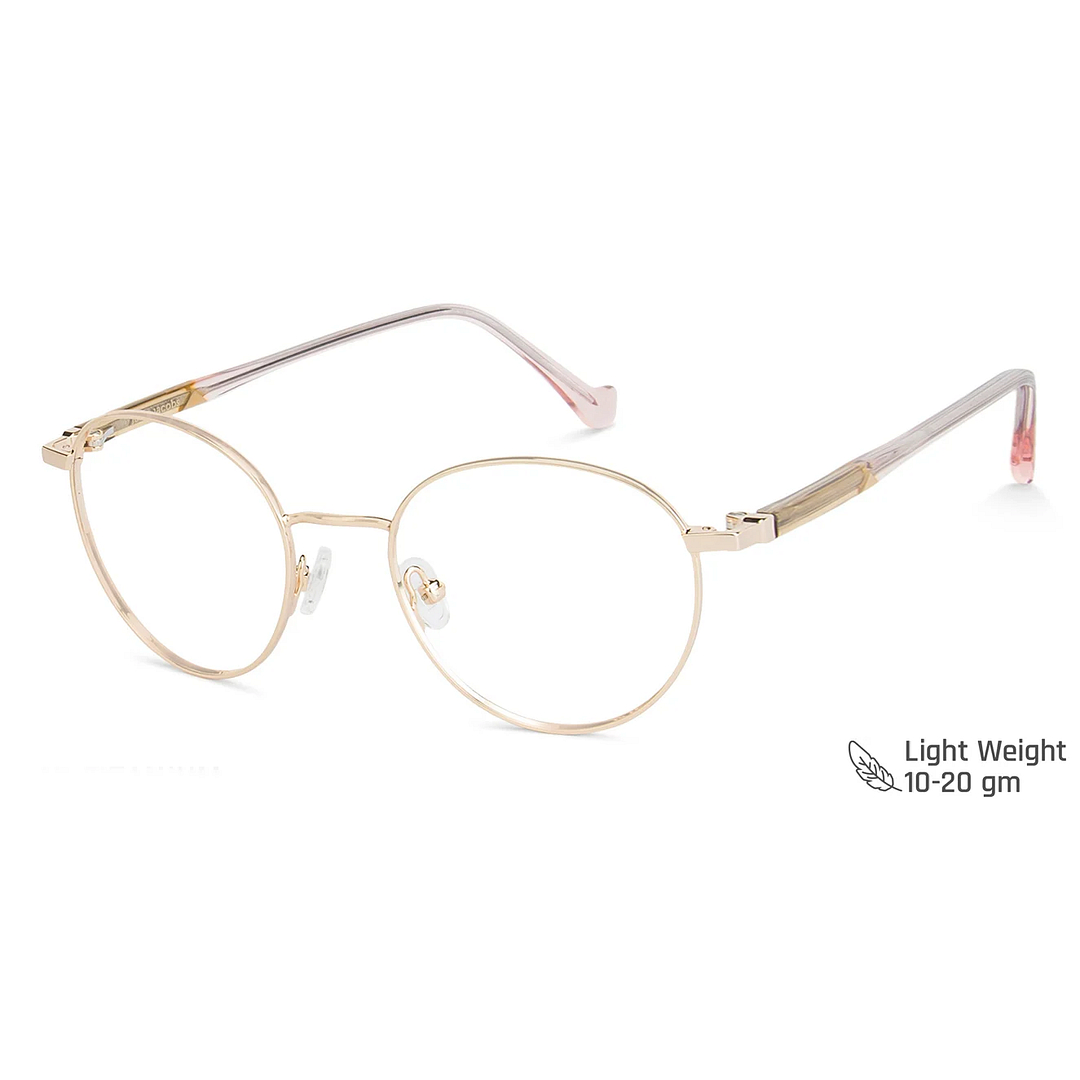 John Jacobs Gold Full Rim Cat Eye right side