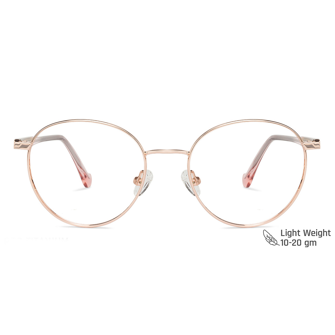 John Jacobs Gold Full Rim Cat Eye left side