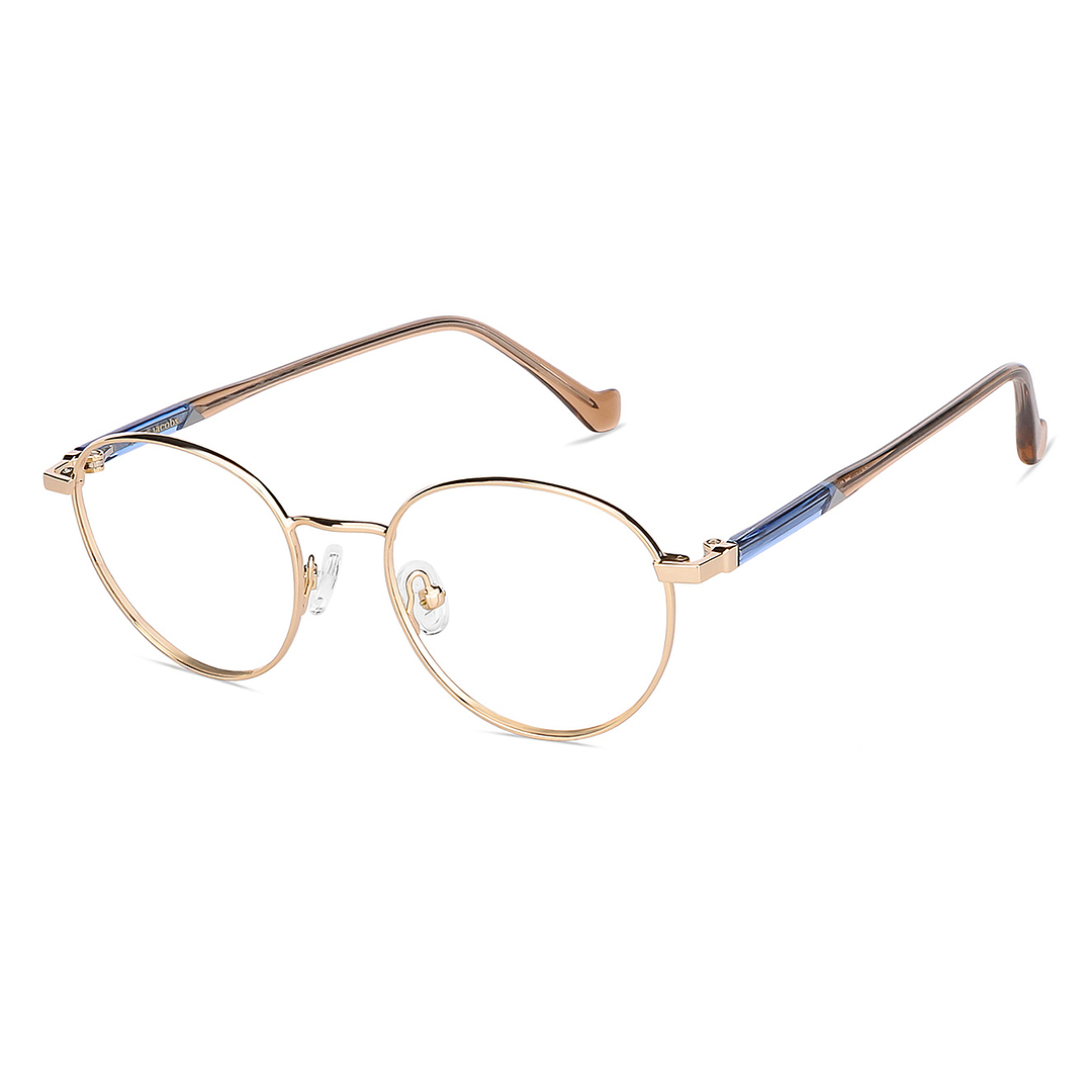 John Jacobs Online Gold Full Rim Round right side