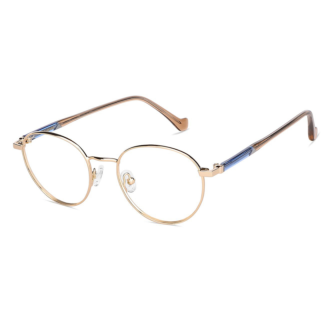 John Jacobs Online Gold Full Rim Round right side