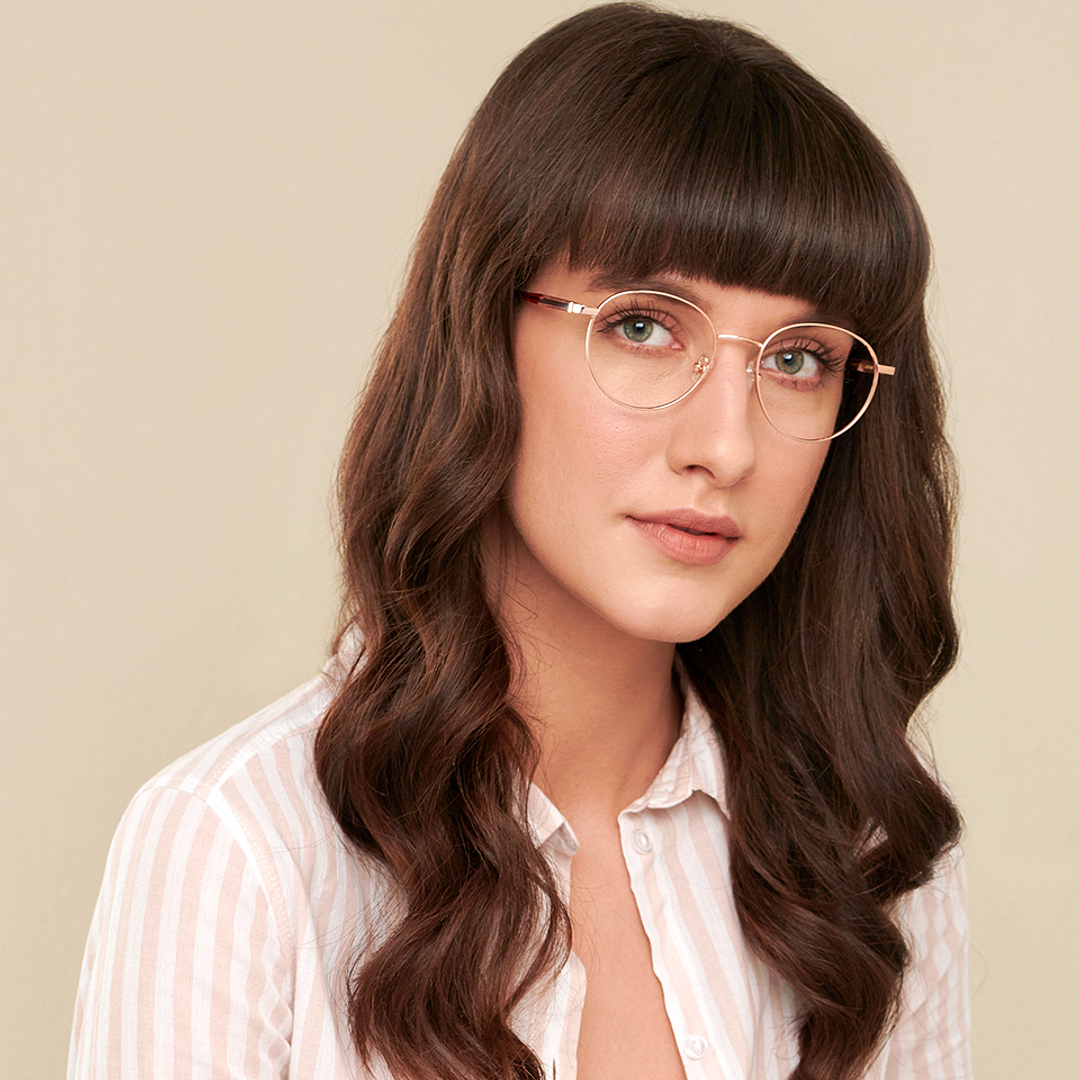 John Jacobs Online Rose Gold Full Rim Round right side