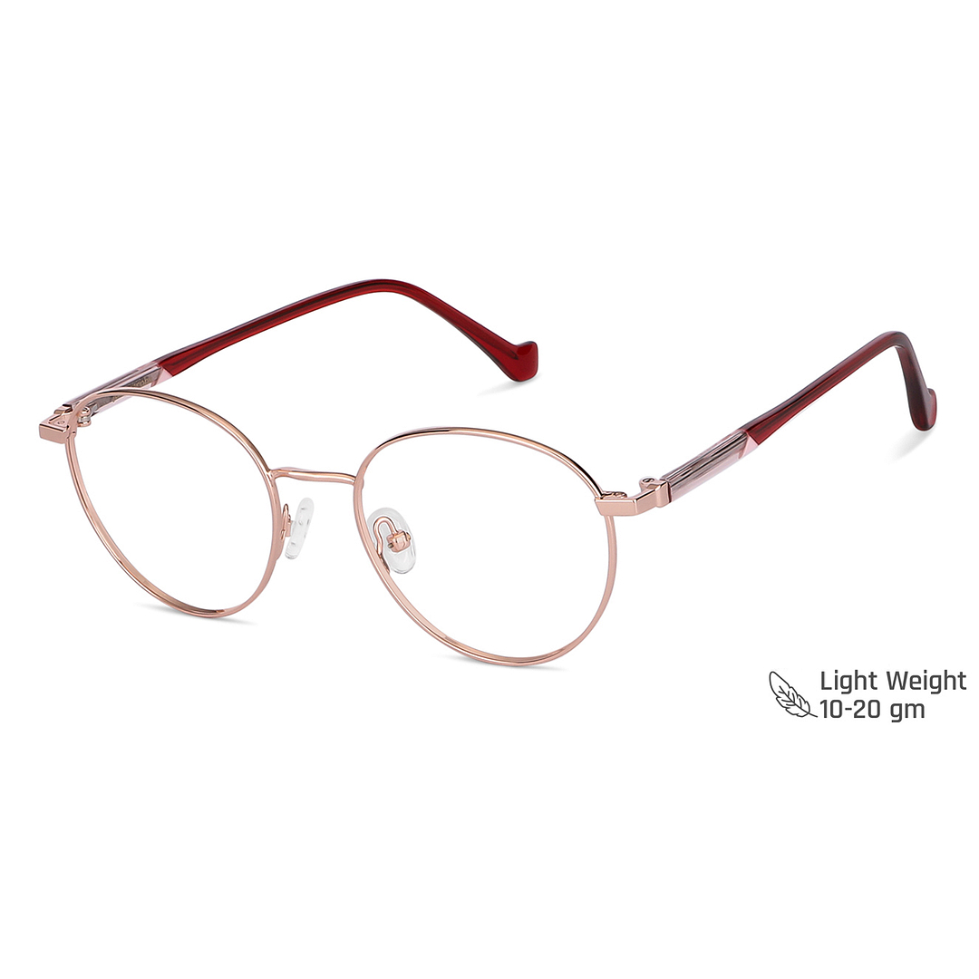 John Jacobs Online Rose Gold Full Rim Round left side