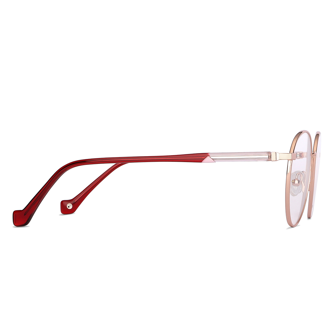 John Jacobs Online Rose Gold Full Rim Round left side