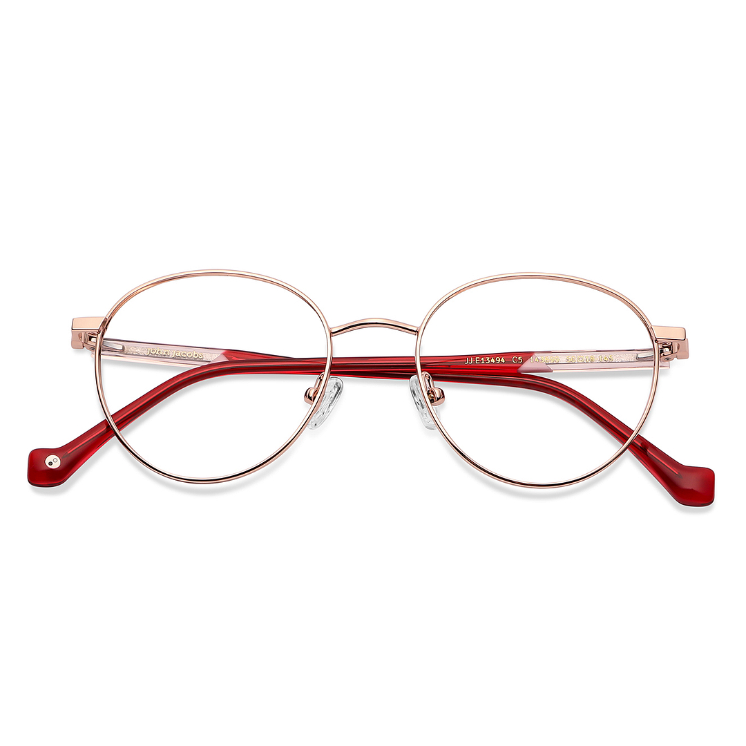 John Jacobs Online Rose Gold Full Rim Round left side