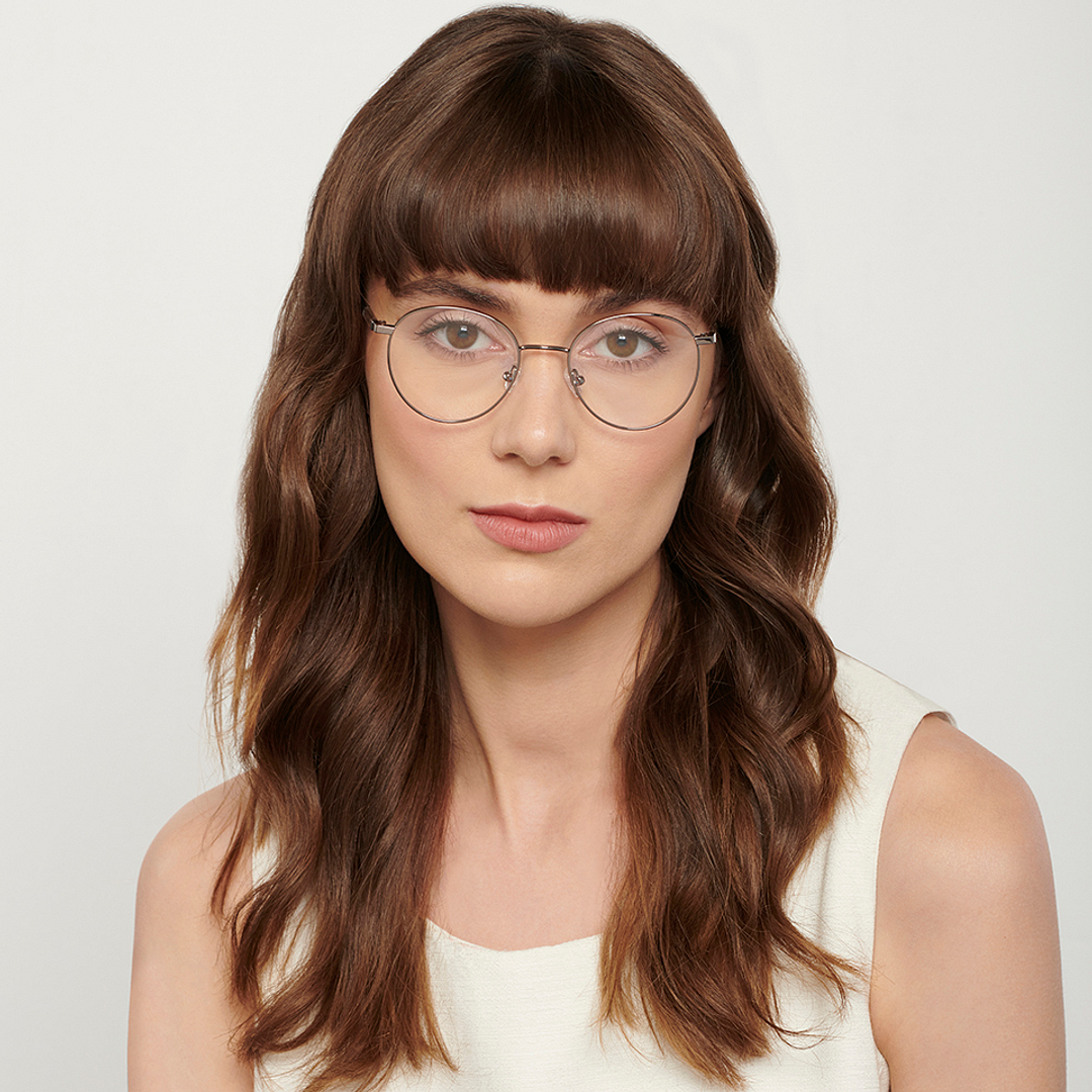 John Jacobs Online Gunmetal Full Rim Round left side