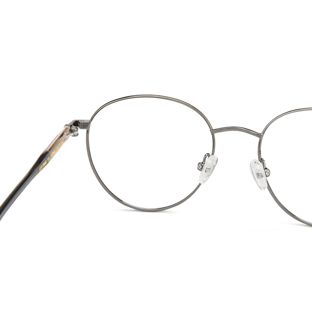 John Jacobs Online Gunmetal Full Rim Round right side