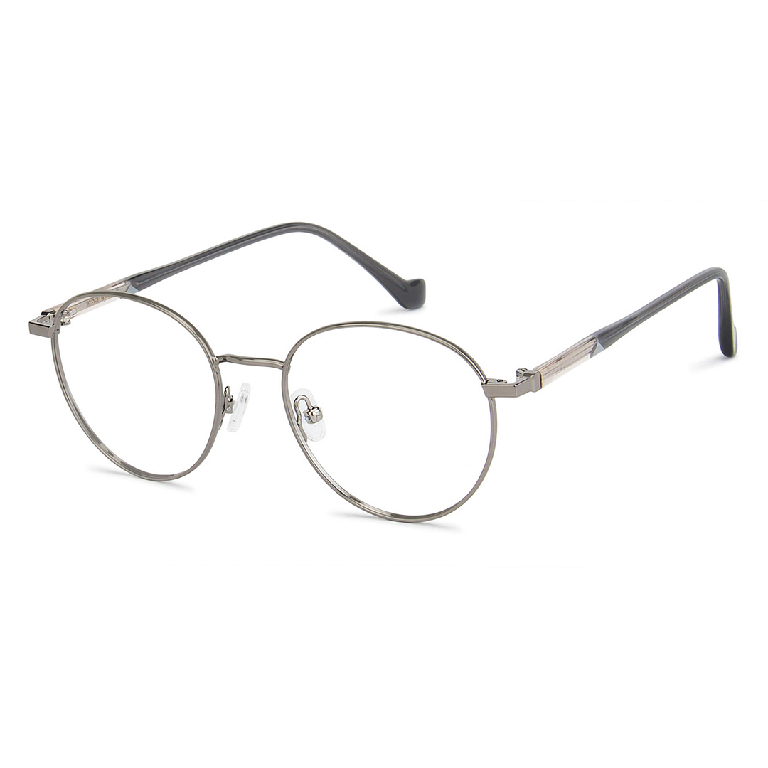 John Jacobs Online Gunmetal Full Rim Round right side