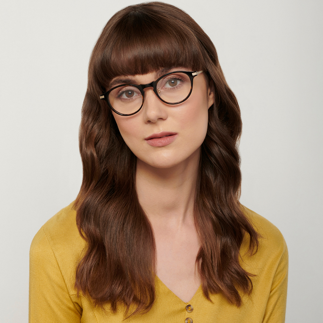 John Jacobs Light Brown Full Rim Round left side