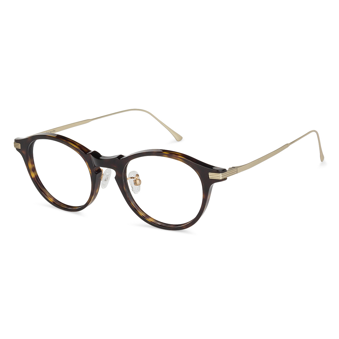 John Jacobs Light Brown Full Rim Round right side