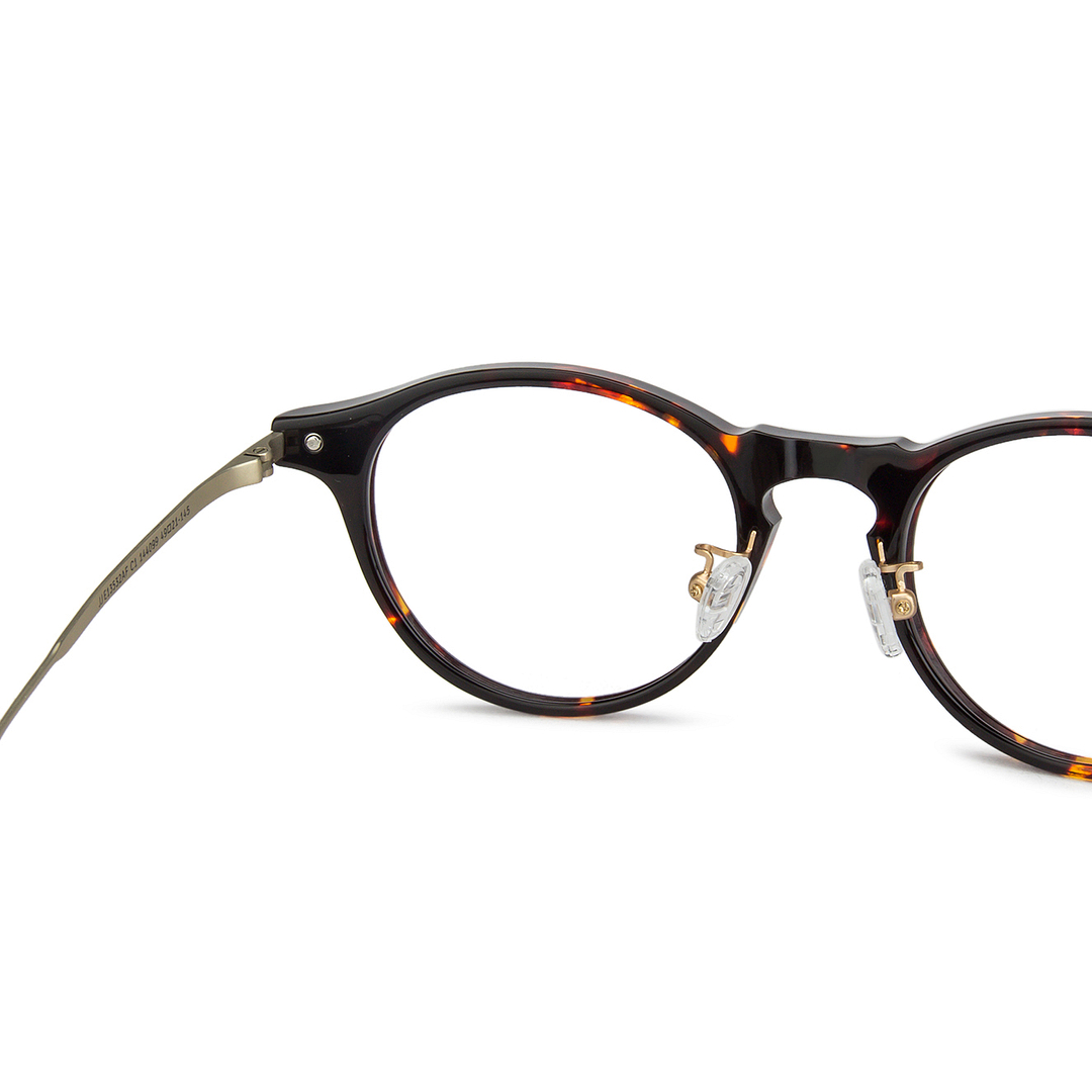 John Jacobs Light Brown Full Rim Round right side