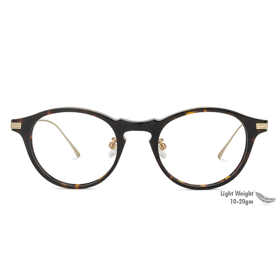 John Jacobs Light Brown Full Rim Round right side