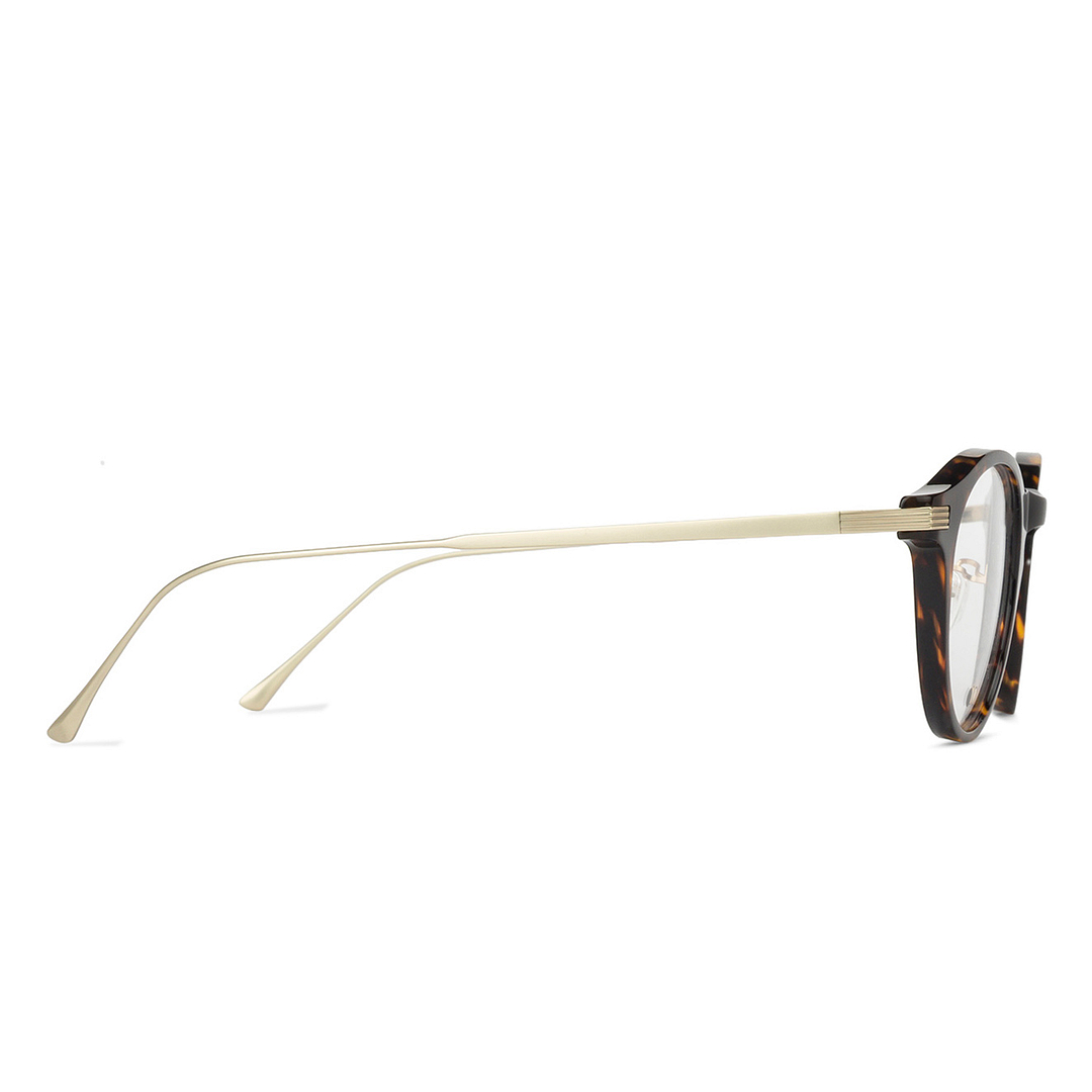 John Jacobs Light Brown Full Rim Round left side