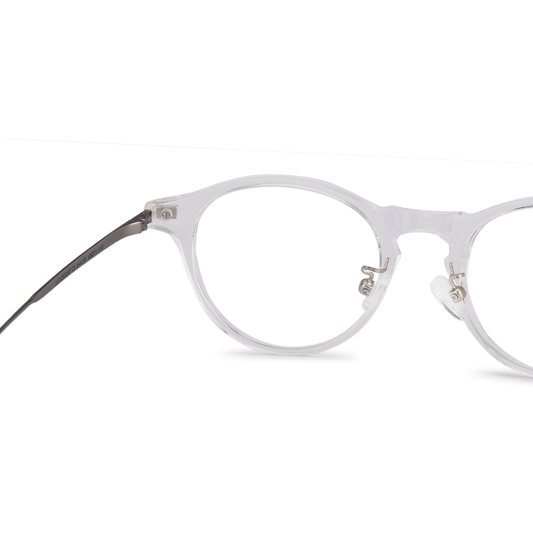 John Jacobs Crystal Transparent Full Rim Round right side