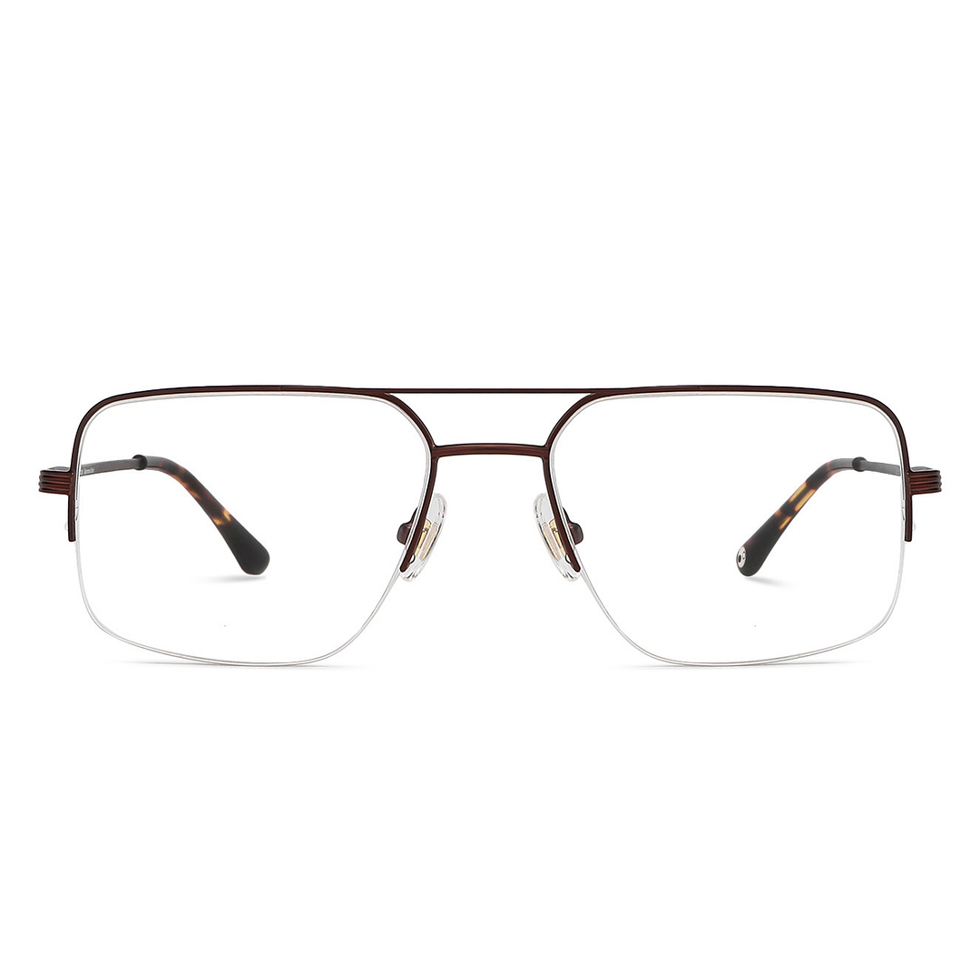 John Jacobs Online Light Brown Half Rim Square right side
