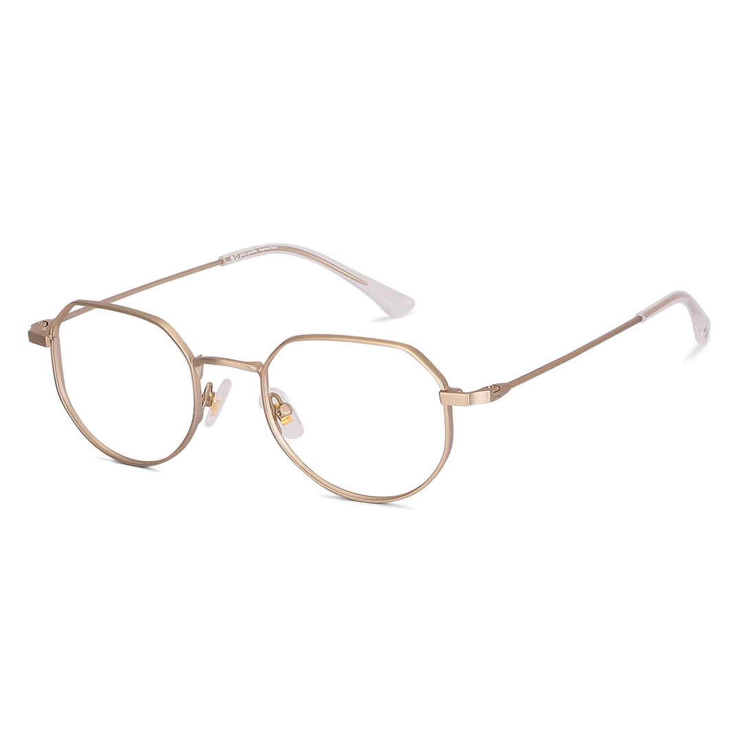 John Jacobs Online Gold Full Rim Geometric left side