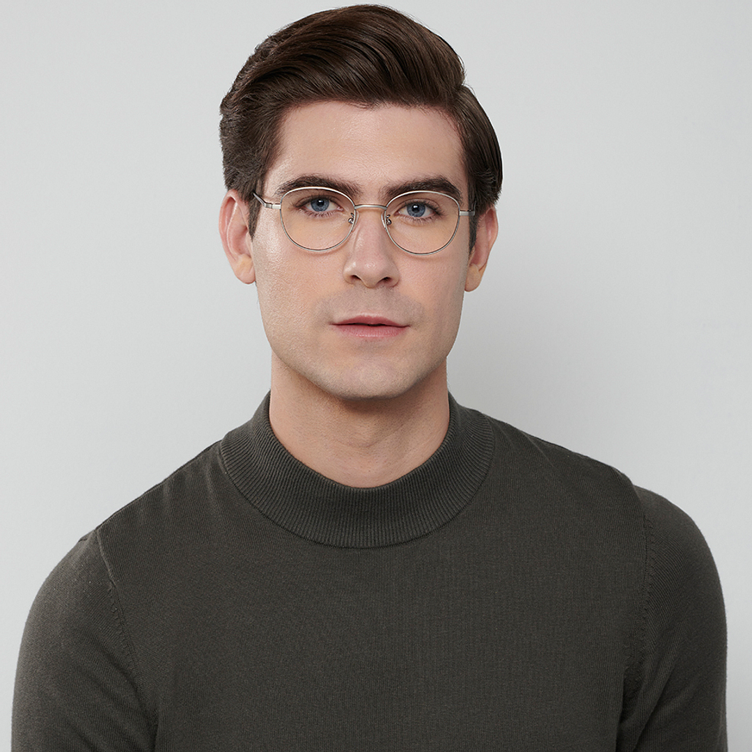 John Jacobs Online Mid Gunmetal Full Rim Round right side