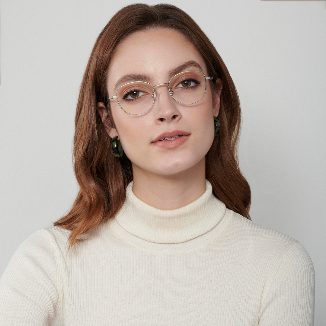 John Jacobs Online Mid Gunmetal Full Rim Round left side