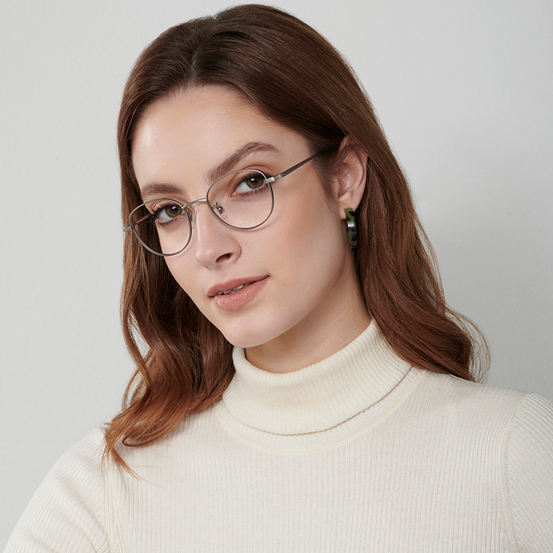 John Jacobs Online Mid Gunmetal Full Rim Round right side